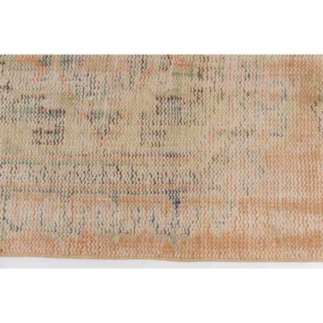 1950s 1950s Bohemian Handknotted Runner Rug For Sale - Image 5 of 10