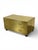 Wood Vintage Sarreid LTD Brass Chest - Spain Circa 1970s - Two Drawer Brass Trunk For Sale - Image 7 of 10
