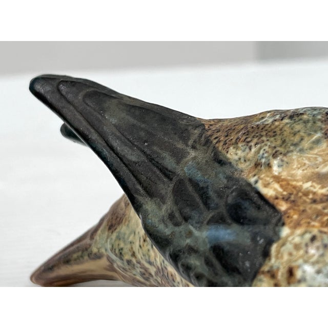 Vintage Japan Otagiri Ceramic Mandarin Duck Figurines, Set of Two For Sale - Image 11 of 12