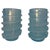 Italian Sculptural Aquamarine Blue Murano Glass Vases by Cenedese, 2000s, Set of 2 For Sale - Image 10 of 10