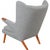 1970s Papa Bear Chair in Grey Hallingdal Fabric by Hans Wegner, 1970s For Sale - Image 5 of 18