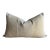Zak & Fox Linen Woven Lumbar Pillow With Down Feather Insert For Sale