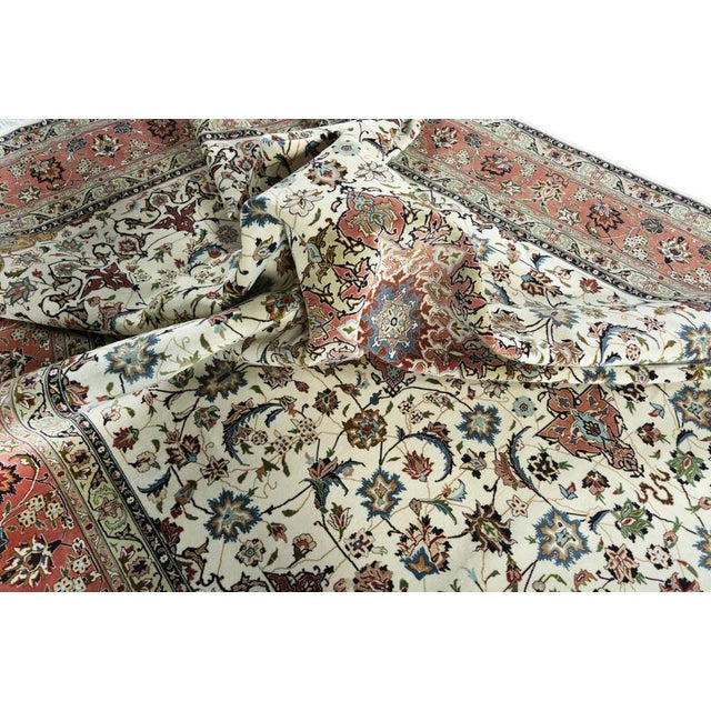 Early 21st Century Hand-Knotted Rug with Silk, 2010s For Sale - Image 5 of 12