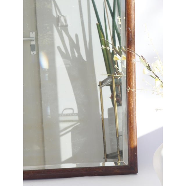 Wood Large Antique Dutch Scalloped Mirror For Sale - Image 7 of 12