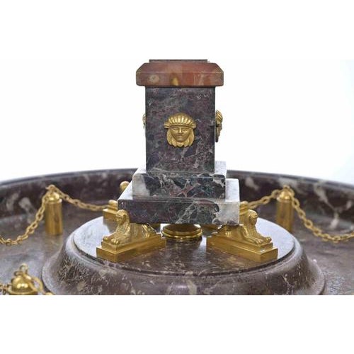 Italian Ormolu-Mounted Obelisk in Various Marbles, Italy, 19th Century For Sale - Image 4 of 8