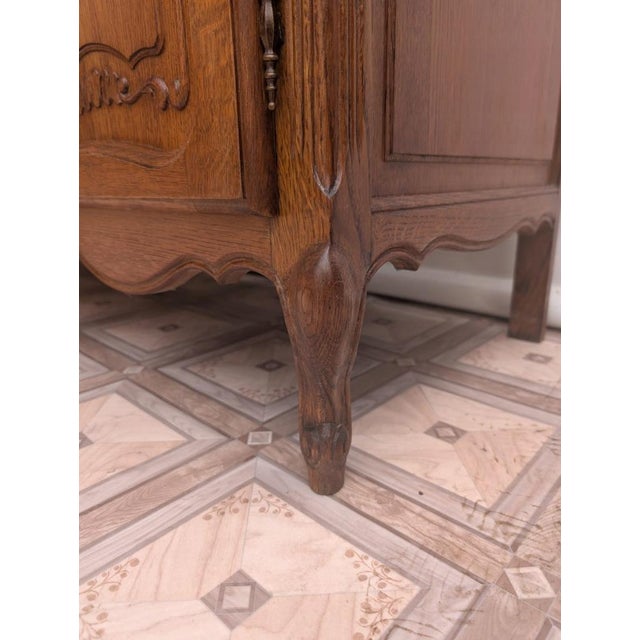 Brown Louis XIV Buffet in Carved Oak For Sale - Image 8 of 11