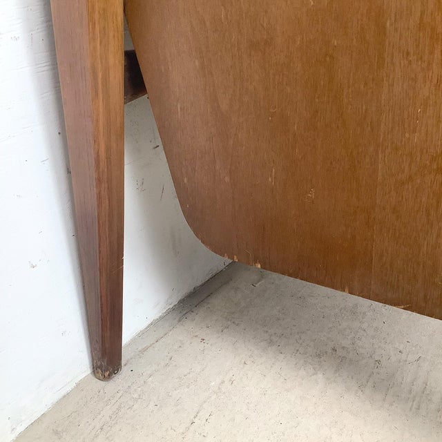 John Van Koert for Drexel “Profile” Mid-Century Modern Walnut Writing Desk For Sale - Image 11 of 12