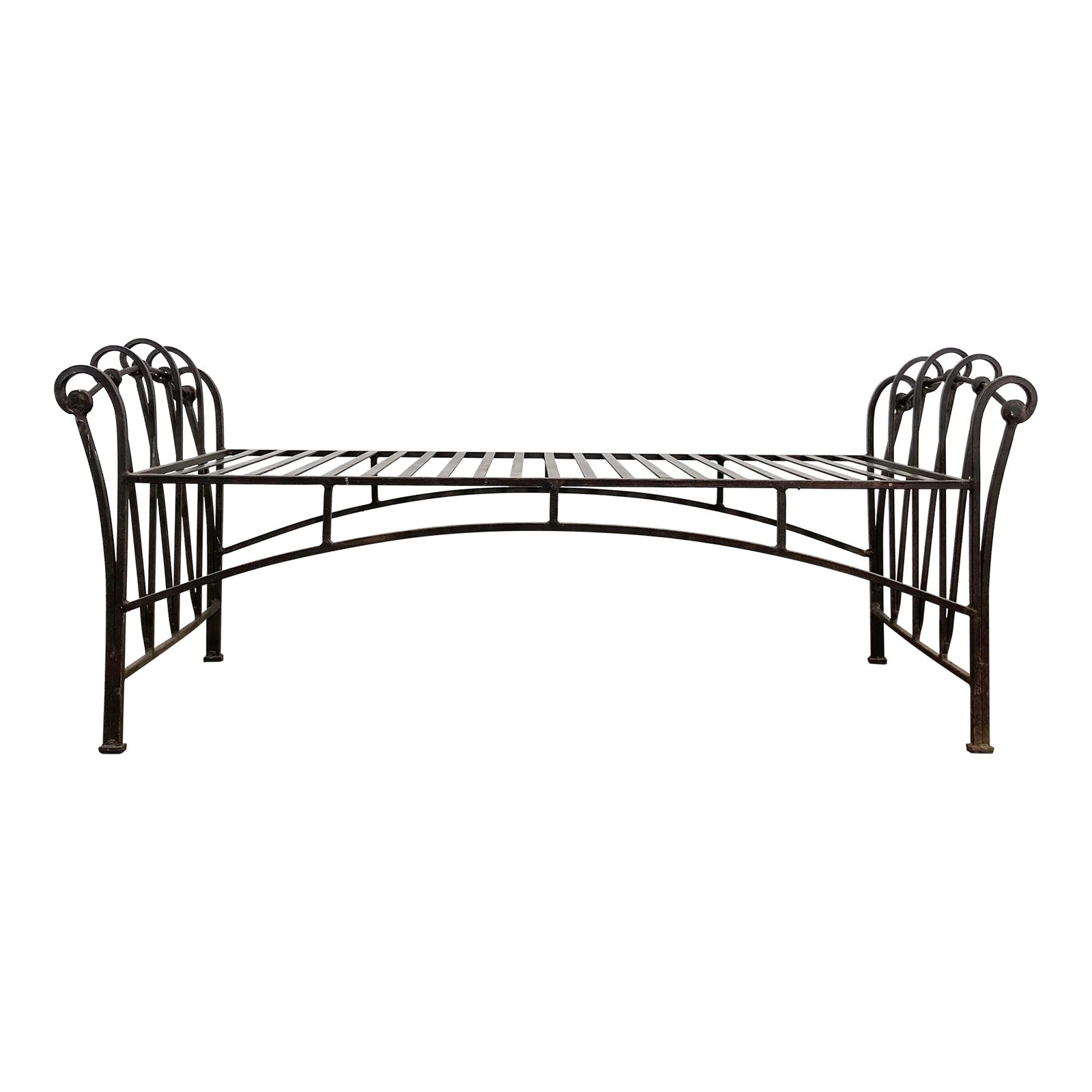 Vintage Cast Iron Bench Chairish