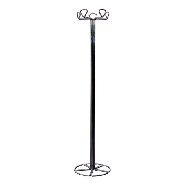 Chromed Metal Floor Coat Rack from Fiarm, 1960s For Sale