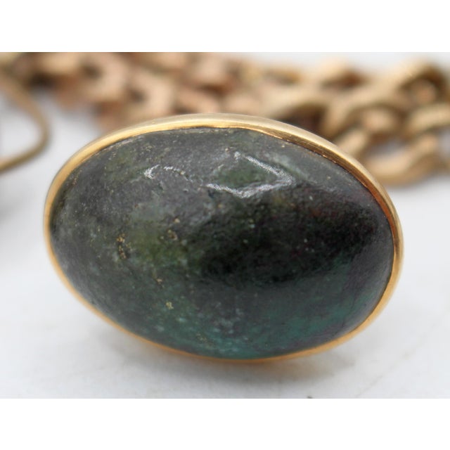 Metal Circa 1920s Gold Watch Fob Charm Bracelet For Sale - Image 7 of 11