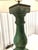 Monumental Baluster Style Green Glazed Asian Table Lamp For Sale - Image 4 of 7