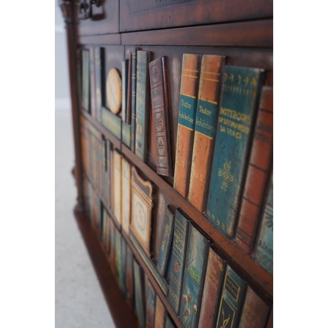 Maitland Smith Mahogany Bookspline Door Bookcase Credenza For Sale - Image 13 of 18