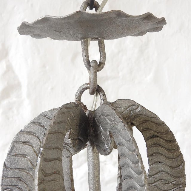 Brutalist Pendant Lamp, Spain, 1950s For Sale - Image 11 of 15