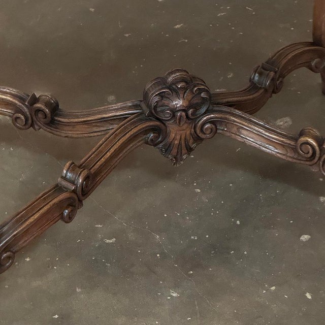 Antique French Louis XV Marble Top Center Table For Sale - Image 11 of 18