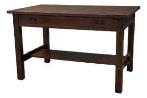 1910s Antique L. & j.g. Stickley Mission Library Desk