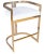Metal Clarence Faux Leather 25" Counter Stool, Gold For Sale - Image 7 of 7