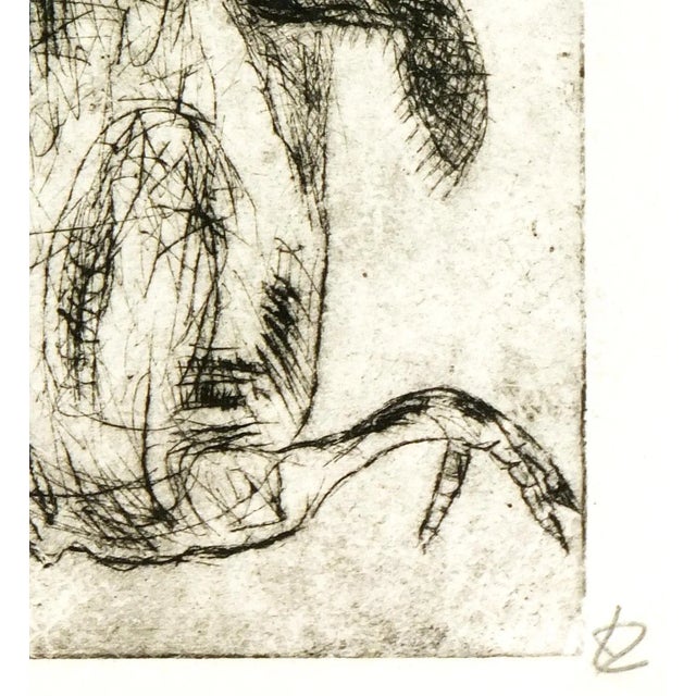 French French Fine Art Etching - Le Poussin For Sale - Image 3 of 5