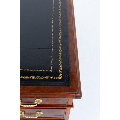 Georgian Partners Desk in Walnut For Sale - Image 4 of 6