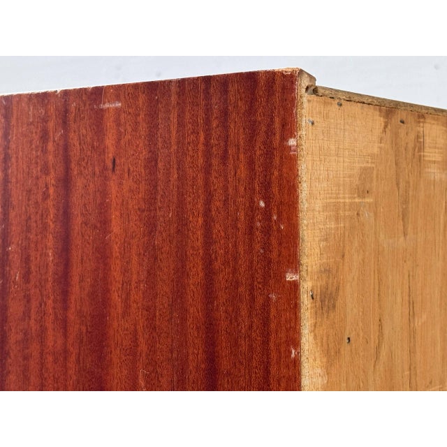 Mid-Century Modern Bedside Table with Drop-Down Door, 1950s For Sale - Image 16 of 17