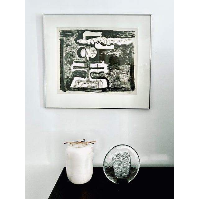 Large 1962 Signed Juan Soriano (1920-2006) Latin American Original Modernist Abstract Print – Deluxe Edition Ii/Viii For Sale In Miami - Image 6 of 9