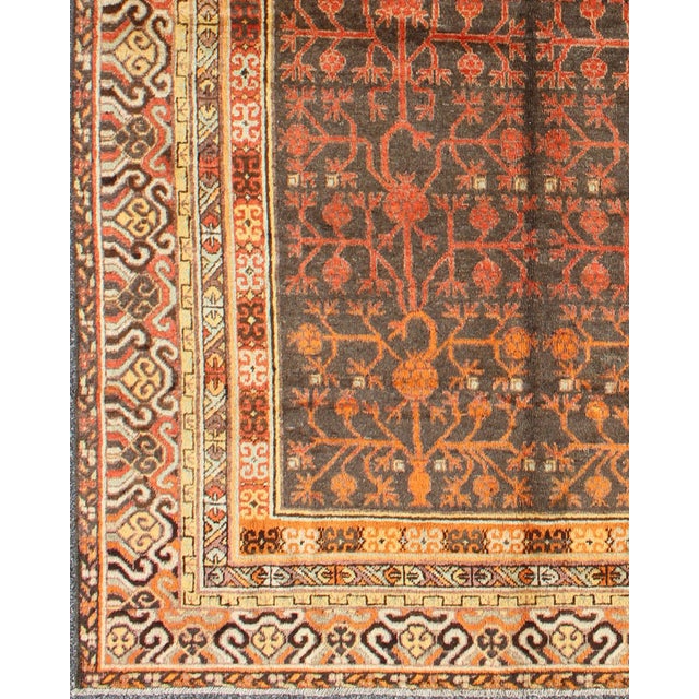 Traditional Antique Khotan Rug For Sale - Image 3 of 7