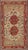 Cream 1930s Turkish Sivas Rug With Red, Taupe, Light Green and Cream Colors For Sale - Image 8 of 8