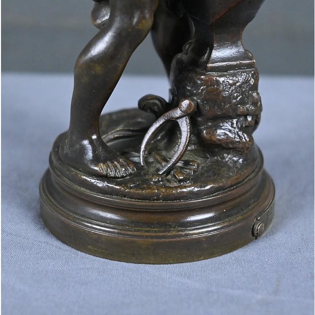 Metal Gaudez, The Blacksmith, Late 19th Century, Bronze For Sale - Image 7 of 13