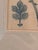 Late 20th Century Vintage Signed Monogram Botanical Woodblock Print Chrysanthemums Metal Frame 14x11 For Sale - Image 5 of 7