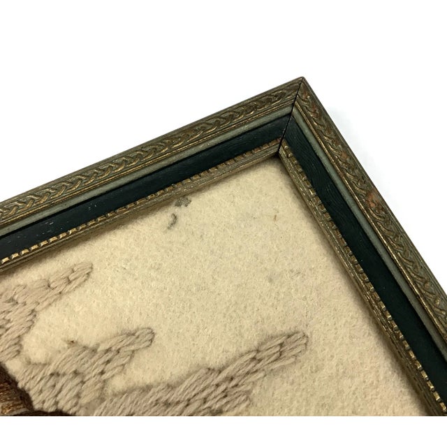 Beige Antique Framed Hand Crocheted Textile Work of Art For Sale - Image 8 of 11