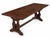 Mission Antique Wood Trestle Dining Table For Sale - Image 3 of 4