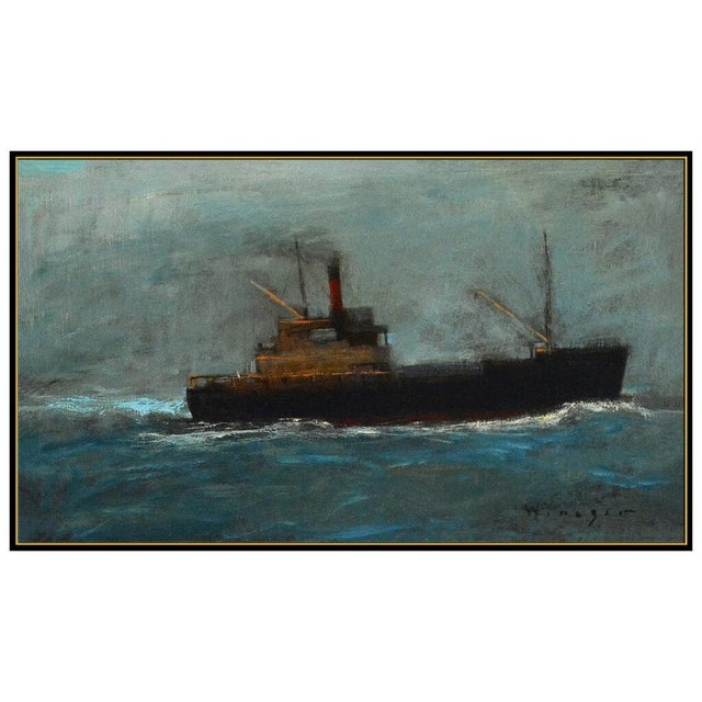 Message us to inquire about custom framing options! (Included for free with every purchase) The artwork here, "Dark Waters...