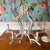 Metal Midcentury White Faux Bamboo Pagoda Tole Chandelier For Sale - Image 7 of 12