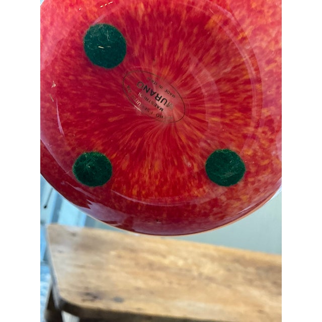 Glass Vintage Murano Glass Vases - A Pair For Sale - Image 7 of 12