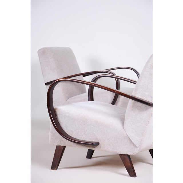 Czech Art Deco Model C Armchairs by J. Halabala for Up Závody, 1930s, Set of 2 For Sale - Image 13 of 15