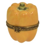 Limoges Yellow Pepper Accent Box For Sale