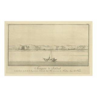 Norden, Antiquities of Sahdaab Near the First Cataract Egypt, 1755, Engraving For Sale