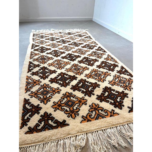 Vintage Tunisian Hand-Knotted Wool Rug For Sale - Image 3 of 7