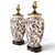 1970s 1970s Ornate Floral Ceramic Urn Table Lamps With Carved Wood Bases - a Pair For Sale - Image 5 of 13