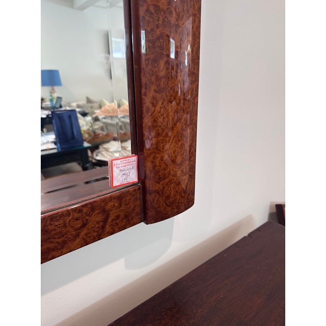 Brown 1920s Art Deco Mirror For Sale - Image 8 of 8