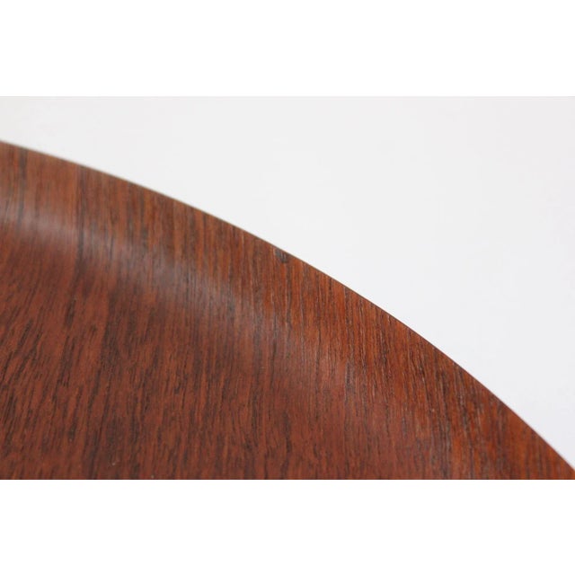 Collection of Four Large Swedish Modern Round Teak Trays For Sale - Image 12 of 13