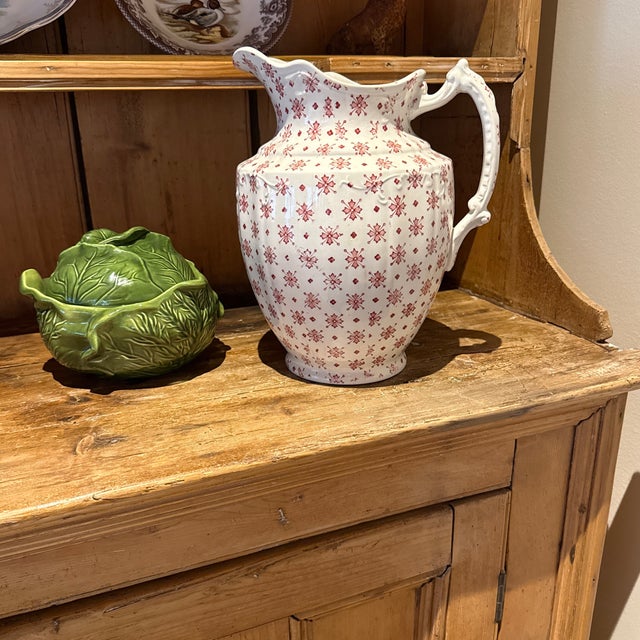 Large English pitcher - in great condition. 12” x 11” x 8”