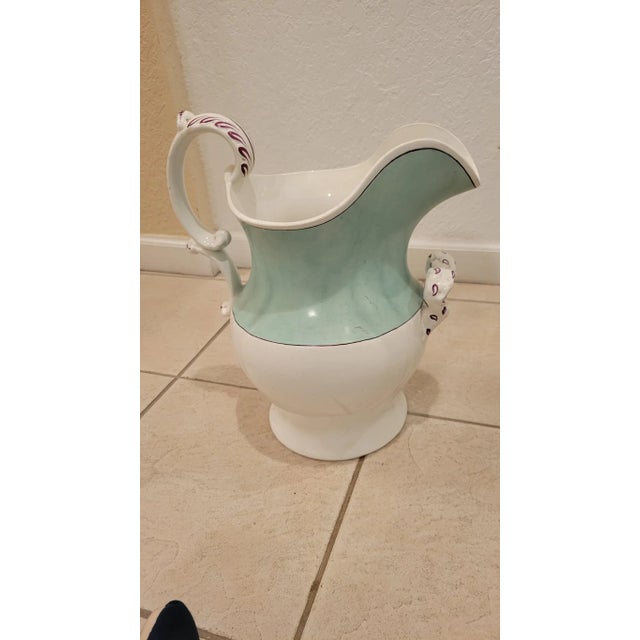 Late 19th Century Late 18th Century Footpath and Pitcher Set- 2 Pieces For Sale - Image 5 of 9