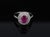 Late 20th Century Ruby 0.55ct Diamond Platinum Ring Size 6 For Sale - Image 13 of 18
