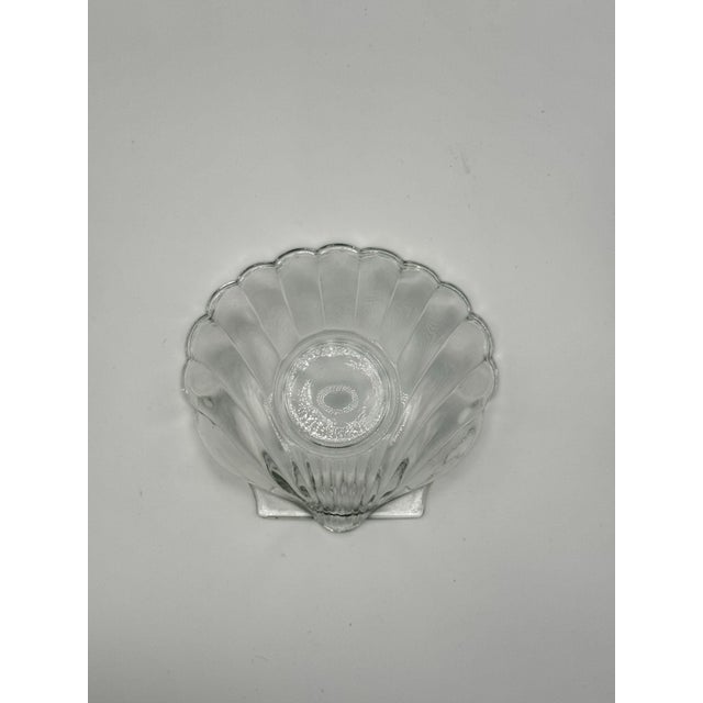 Transparent Modernist Seashell Shaped Bowl, Trinket - Pair For Sale - Image 8 of 11