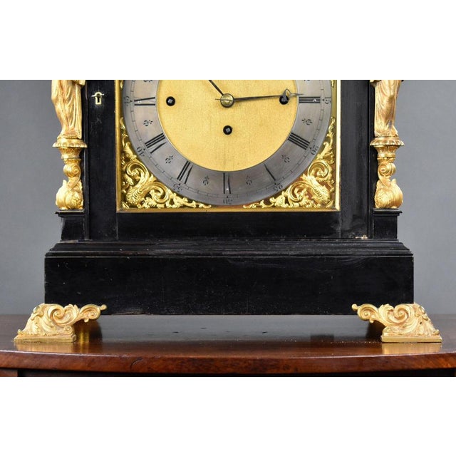 Victorian Ebonized Bracket Clock by Barraud & Lunds, 1870 For Sale - Image 10 of 18