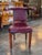 English Mid 20th Century English Cock Fighting Chair in Red Leather With Reading Flap For Sale - Image 3 of 9
