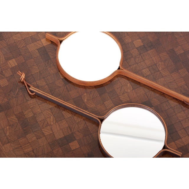 Hand or Table Mirror by Bech & Starup for Den Permanente, Denmark, 1960s For Sale - Image 4 of 9