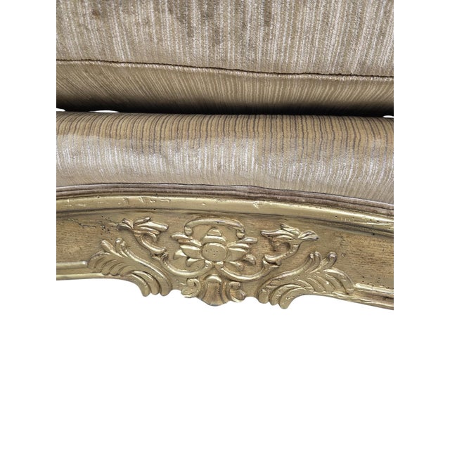 Vintage Marge Carson French Louis XV Style Daybed Newly Reupholstered, Attrbiuted For Sale In Chicago - Image 6 of 12