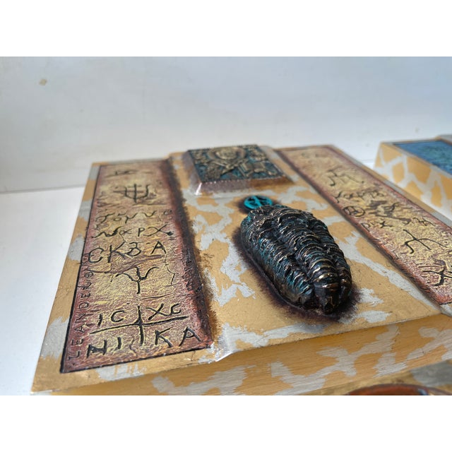 Modern Icons in Ceramic and Bronze by Mogens Leander, 2000s, Set of 4 For Sale - Image 10 of 15