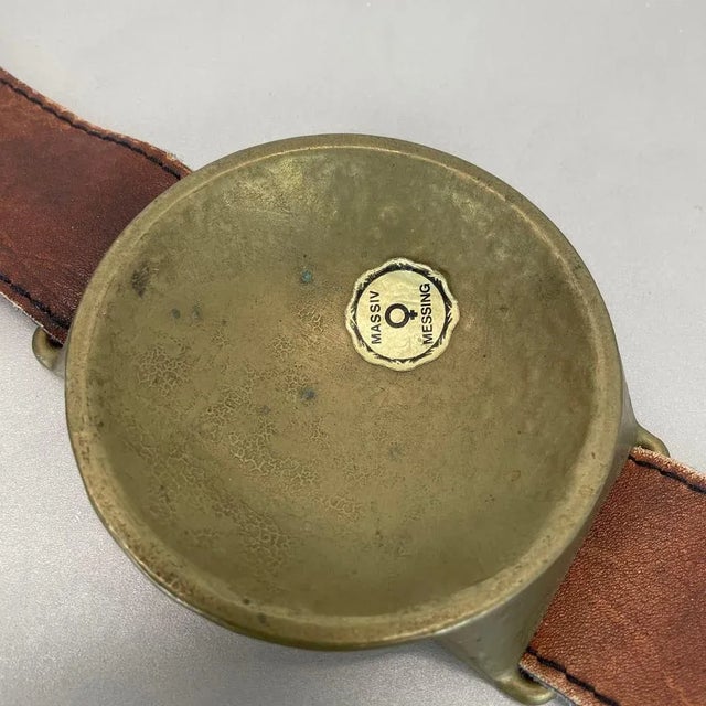 1950s Large Vintage Brass Ashtray in the style of Hagenauer, Germany, 1970s For Sale - Image 5 of 17